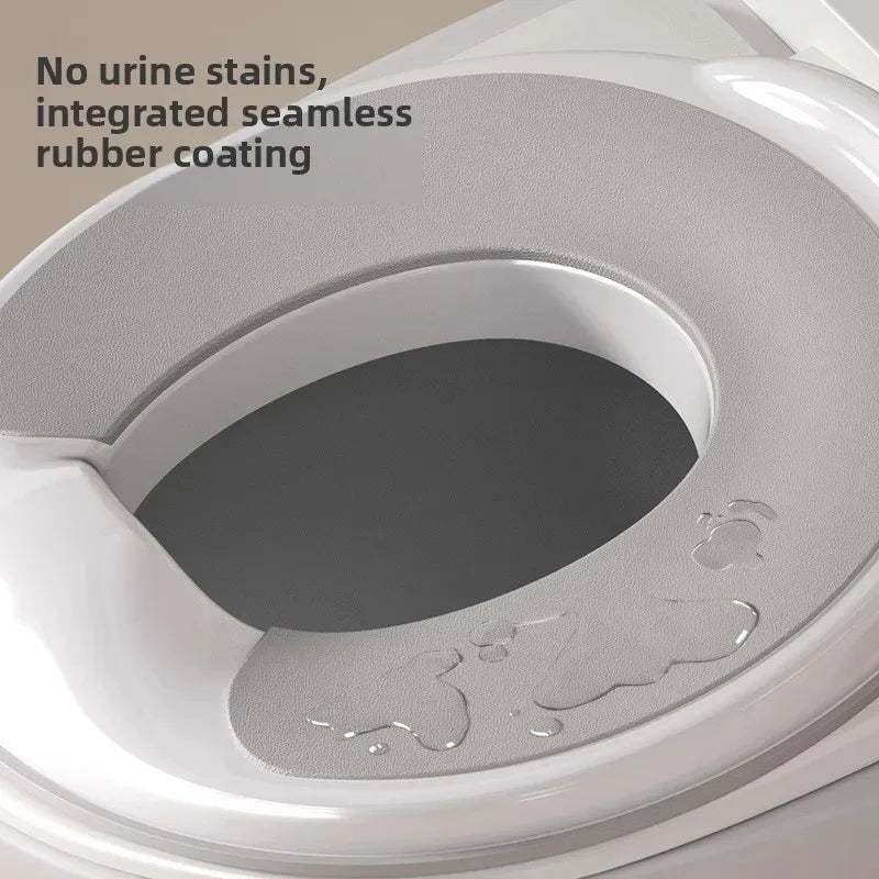 Potty Training Seat Built-in Toilet Seat, Elongated Toilet Seat Children's Toilet Seat Toilet Seat Children's Toilet Seat Universal Splash Proof Toilet for Male and Female Babies
