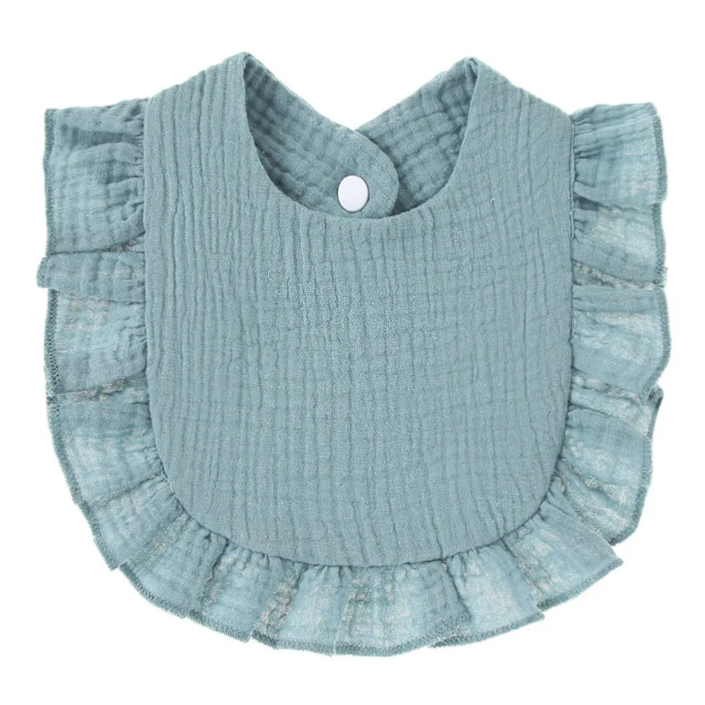 1pcs Cotton Soft Baby Bibs Solid Color Infant Bib Newborn Burp Cloths Bandana Scarf for Kids Boy Girls Feeding Saliva Towel
