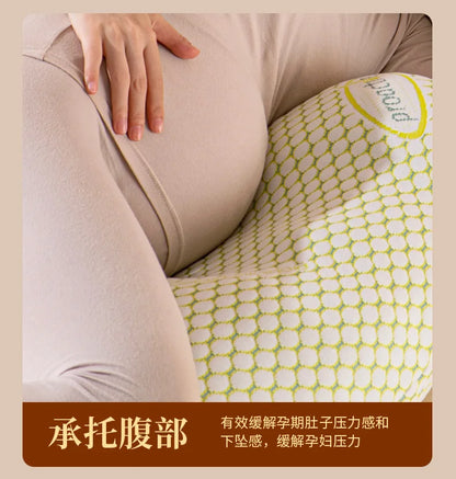 U-Shaped Pregnancy Pillow for Side Sleeping Maternity Body Pillow with Back & Belly Support Cooling Summer Sleep Comfort