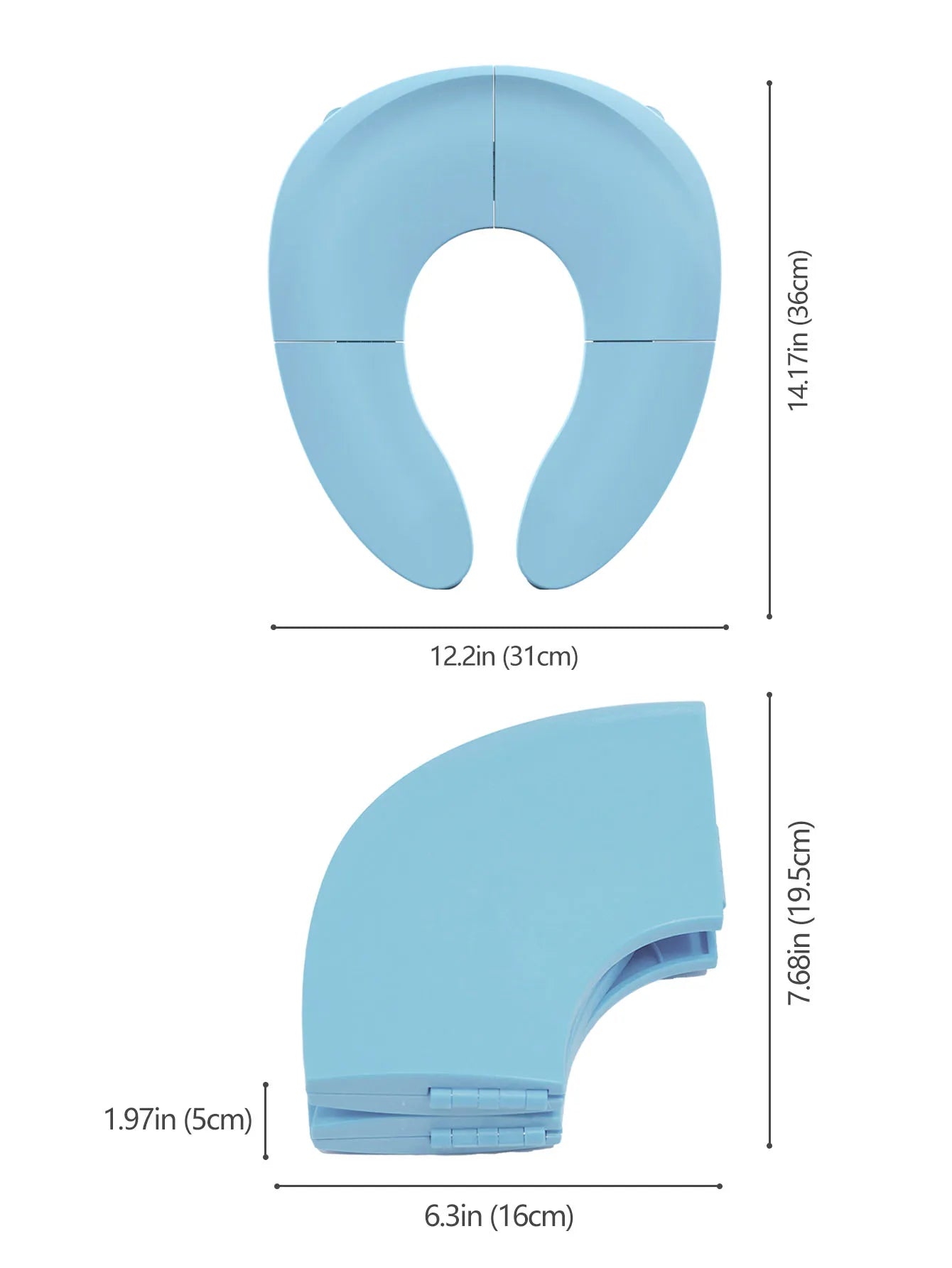Portable Baby Travel Toilet Training Seat Folding Potty Seat Non-Slip Urine Assistant Cushion
