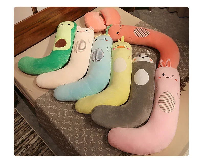 Pregnant Women Sleep on The Side of The Pillow The Pregnancy Belly Pillow Soft Comfortable Solid Color Lumbar Pillow Maternity