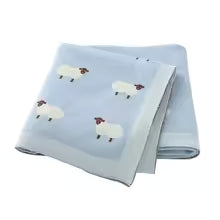 Baby Blankets Newborn Cartoon Swaddle Wrap Monthly Blankets 100%Cotton Knitted Toddler Infant Outdoor Playing Clip Mats 100*80cm