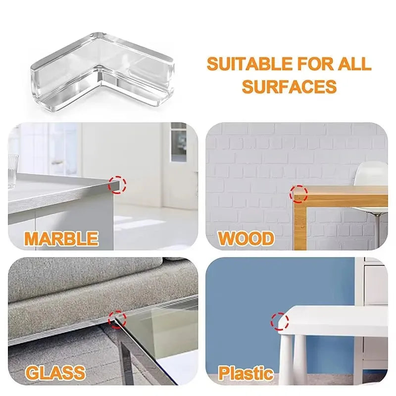 4/10pcs Baby Safety Corner Silicone Protector Table Soft Transparent Children Anti Collision Corner Edge Protection Guards