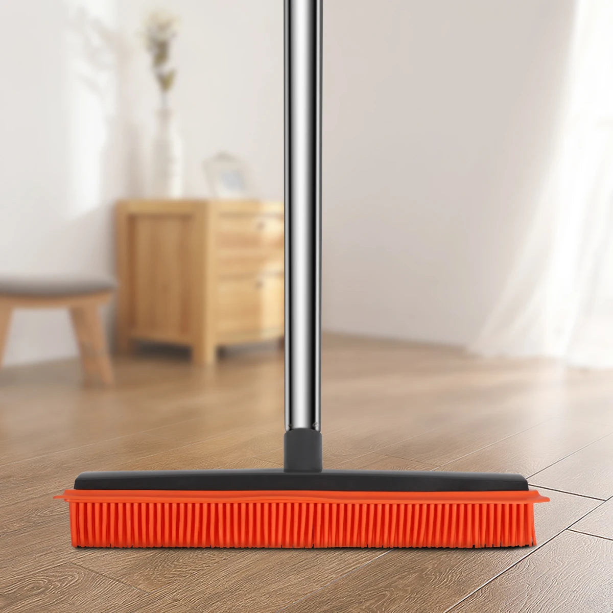 Carpet Rake for Pet Hair Removal, Reusable Pet Hair Remover Broom, 60'' Adjustable Long Handle Dog and Cat Hair Remover Tool Set of 3, Lint Remover Scraper for Carpets, Rugs, Mats, Couch, Car