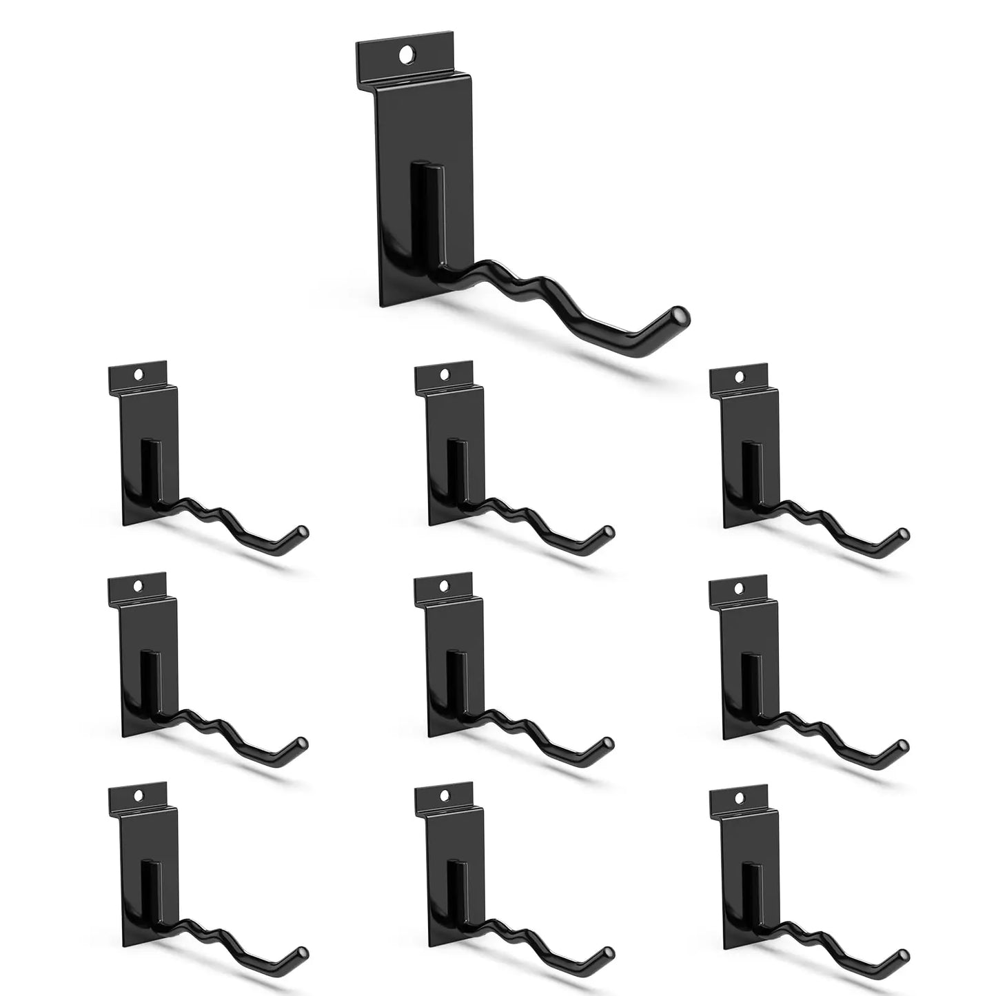 18 Pcs Garage Hooks Heavy Duty - Garage Storage and Organization Ladder Hooks with Non Slip PVC Coating for Hanging Bike，Ladder，Garden Tools，Hose