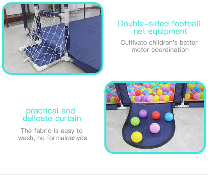 Playpens for Baby with Pull Rings Indoor Baby Playground Kids Balls Pool  Activity Fence Baby Games Park Child Safety Barrier