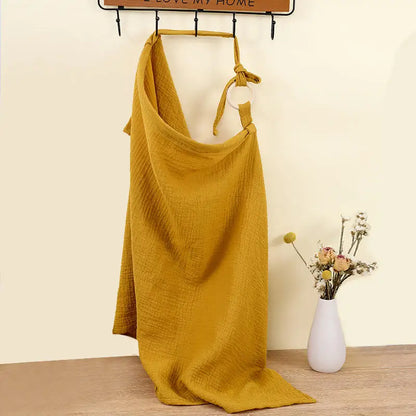 Baby Nursing Cover Breathable With Arched Neckline Women's Mum Apron Soft And Pure Cotton