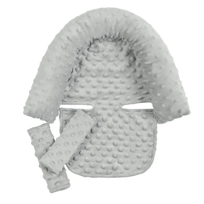 Baby Car Seat Head Support for Newborn, 2 in 1 Infant Car Seat Head Body Support with Strap Pads, Soft Stroller Cushion Pillow Insert