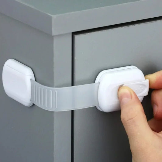No Drill Furniture Anchors for Baby Proofing, Anti-Tip Adjustable Straps, Strong Adhesive Backing 12 pcs