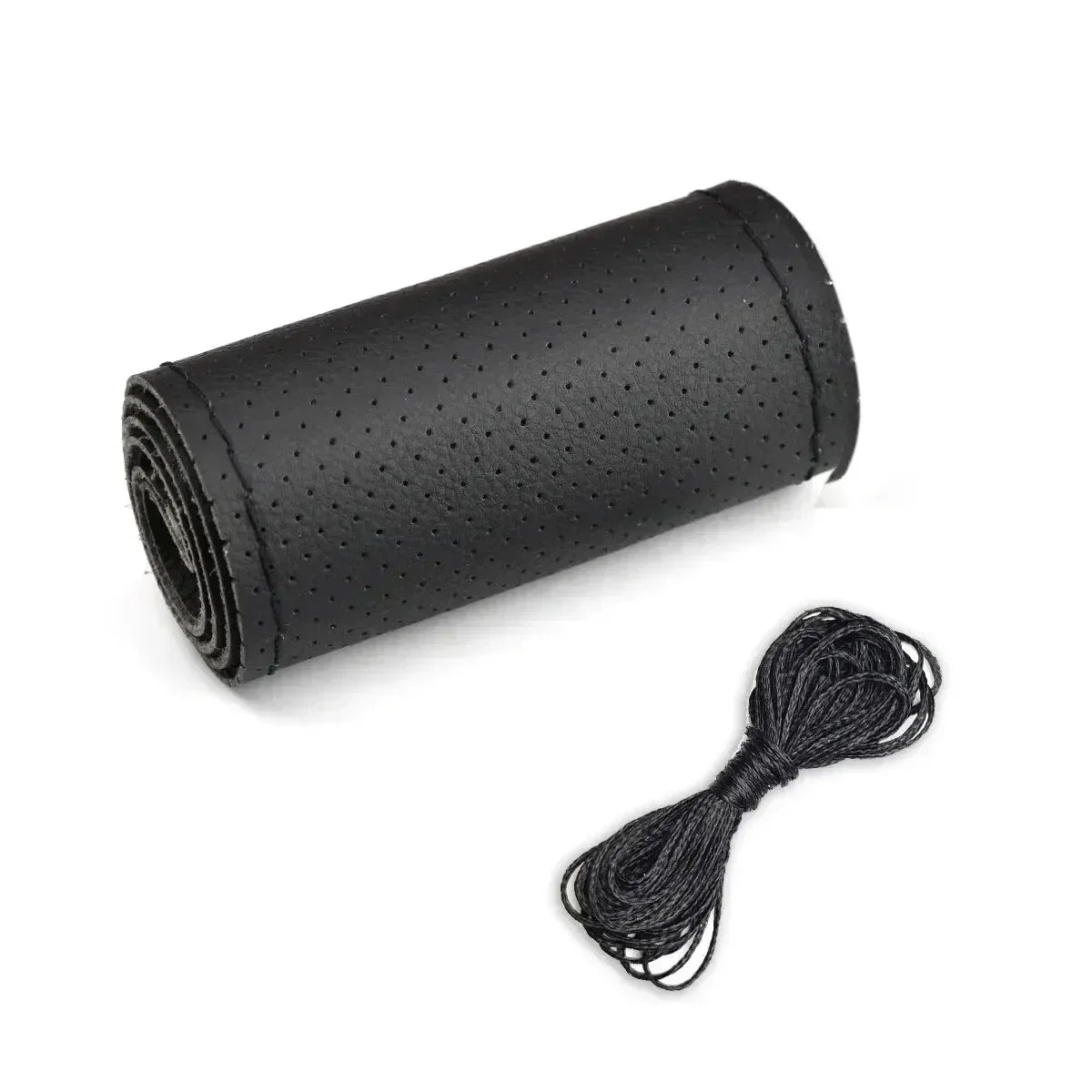 Car Steering Wheel Braid Cover Black Artificial Leather For Volkswagen VW Golf 7 Mk7 Touran Up New Polo Jetta Passat B8 Tiguan