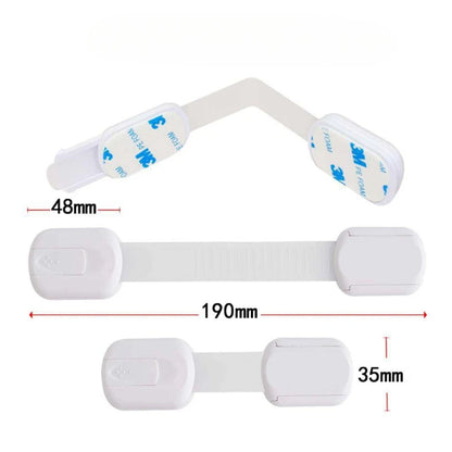 Baby Safety Lock Drawer Child Safety Cabinet Locks Adhesive Cabinet Drawer Door Latches Baby Safe Straps