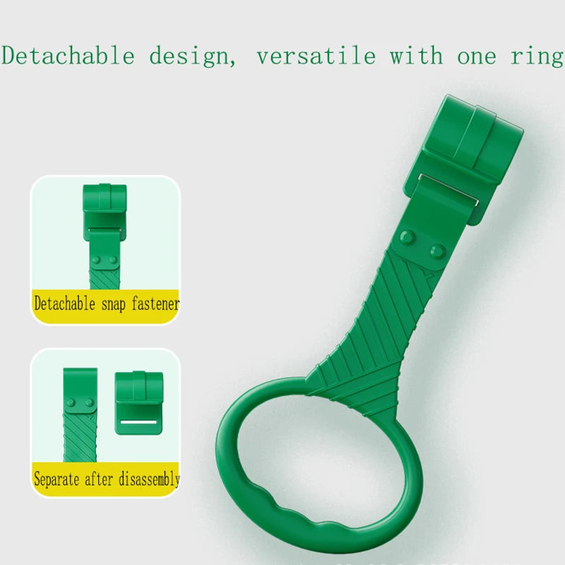 Playpen Baby Pull Up Rings - Premium Baby Handles for Play Pen Standing Up - Plastic Walking Exercises Assistant Rings for Infants Babies Toddler - Ergonomic Handles - 5 Colors