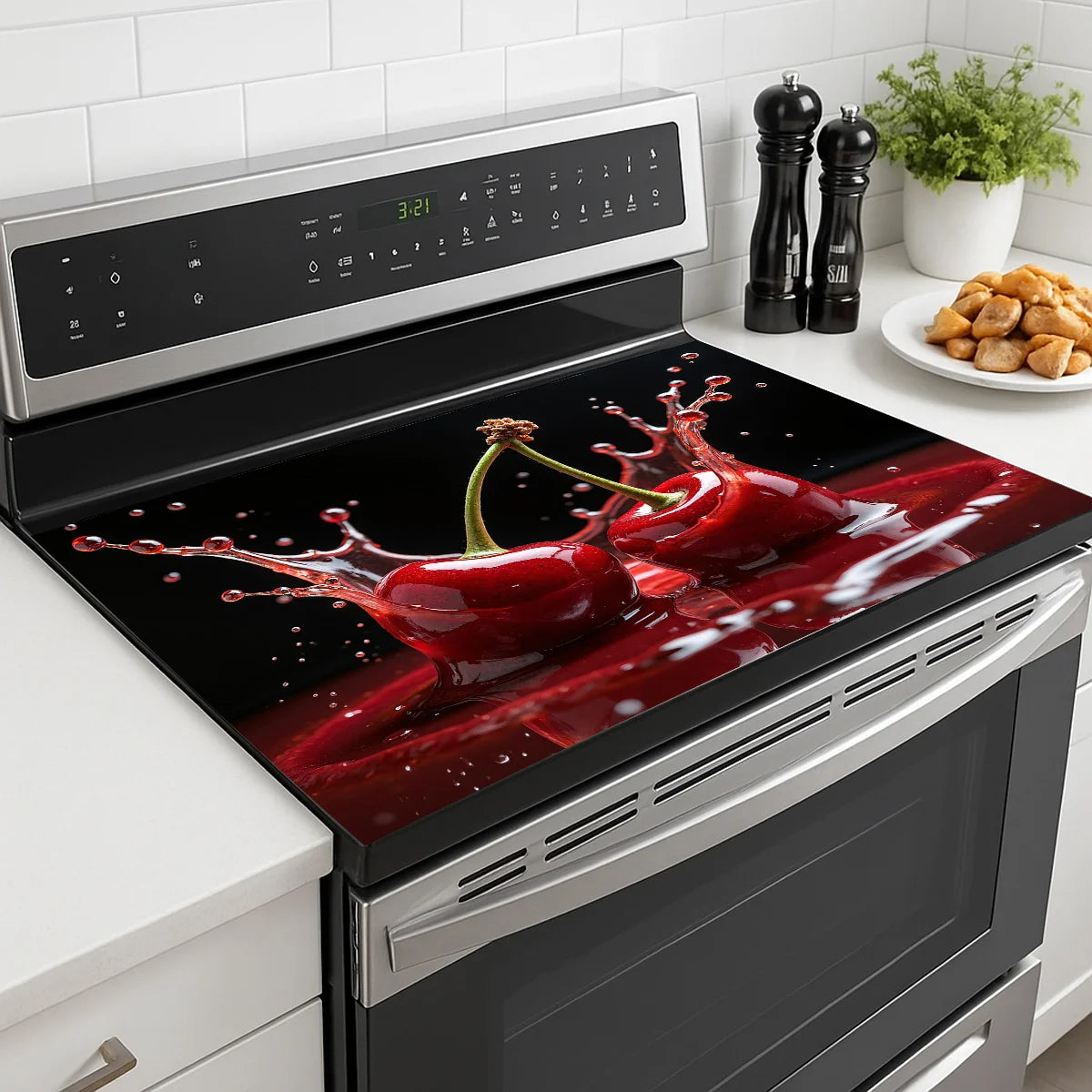 Fireproof Stove Top Covers for Electric Stove, Waterproof & Heat Resistant Mat for Glass Top, Stovetop Protector, Anti-Scratch