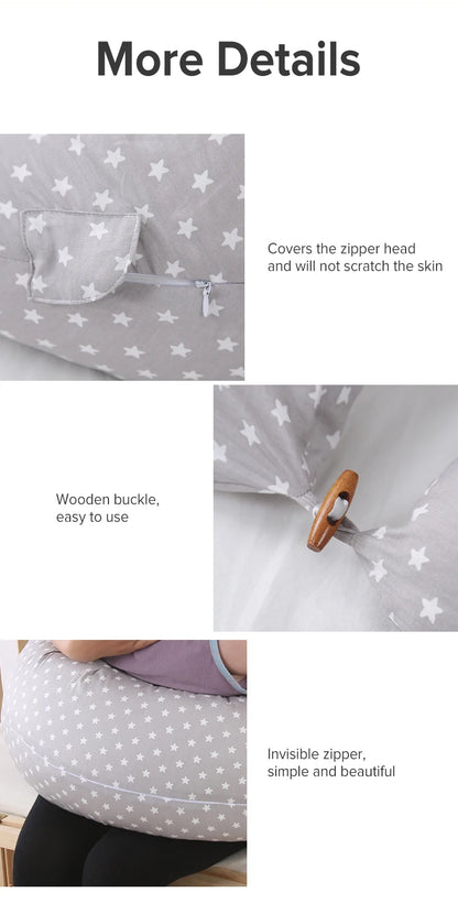 AnGku 70.9*51.2*13.8 Inches Pregnancy Pillow Removable Pillow for Pregnant Women 2PCS Nursing Pillow Breastfeeding Cushion