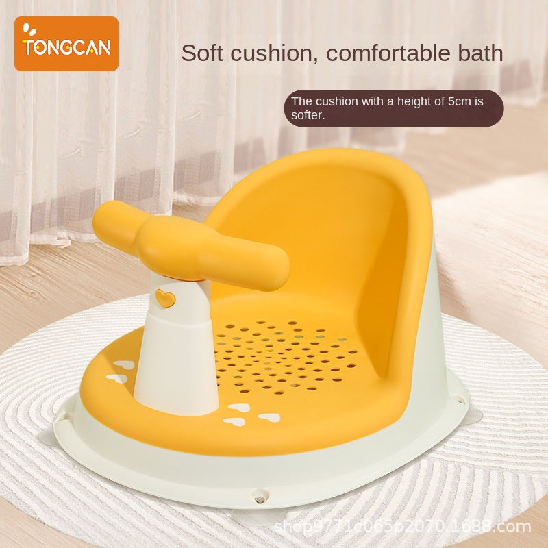 Baby Bath Seat for Babies 6 Months & Up, Non-Slip Toddler Bath Seat Portable Shower Stand for Newborns and Young Children Children's Growth Accessories
