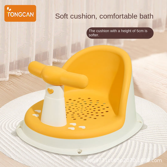 Baby Bath Seat for Babies 6 Months & Up, Non-Slip Toddler Bath Seat Portable Shower Stand for Newborns and Young Children Children's Growth Accessories
