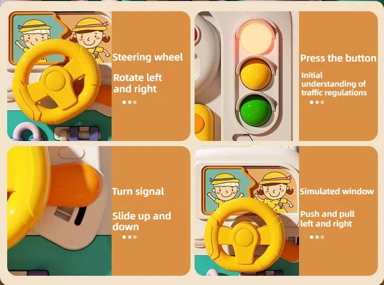 63 in 1 Baby Sensory Busy Board Montessori Toy Music Light Switch Multi functional Baby Sensory Early Education Learning Tool