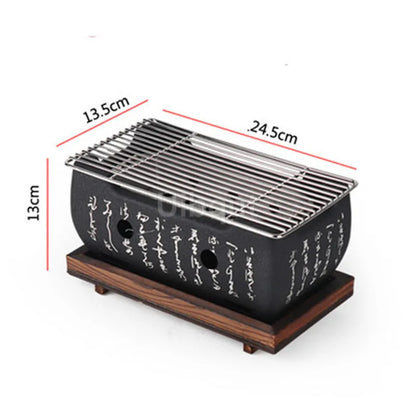 Portable Japanese Bbq Grill Korean Carbon Barbecue Grills Aluminium Alloy Indoor Outdoor Bbq Stove Barbecue Tools charcoal grill