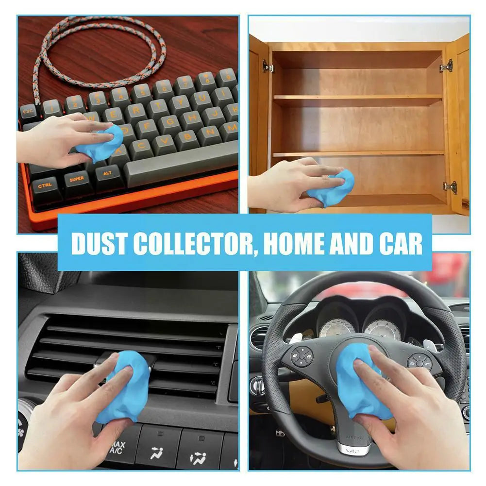 Car Cleaning Gel Putty Reusable Car Interior Detailing Mud Dust Computer Dust Cleaning Keyboard Remover Gel Auto Vent Clean H7U4
