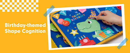 Toddler Busy Board Montessori Toys Learning Educational Activities Travel Toy Dinosaur Dress up Sensory Life Skill Backpack