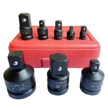 4/6/8/10 Impact Socket Wrench Adapter Set Professional 1/4 3/8 1/2 3/4 Inch Square Drive Adaptor Reducer Spanner Tool ﻿with Case