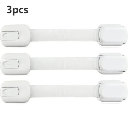 Baby Safety Lock Drawer Child Safety Cabinet Locks Adhesive Cabinet Drawer Door Latches Baby Safe Straps