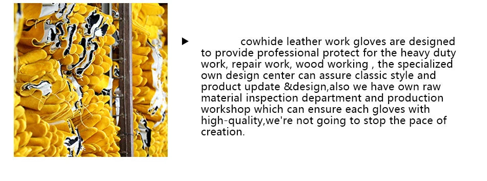 Men's HydraHyde Leather Winter Work Gloves | Water-Resistant | Insulated Cow Leather Work Glove Soft Cowhide Welding Security Protection Gloves Workers Mechanic Driver Hunting Driving Farm Garden Glove