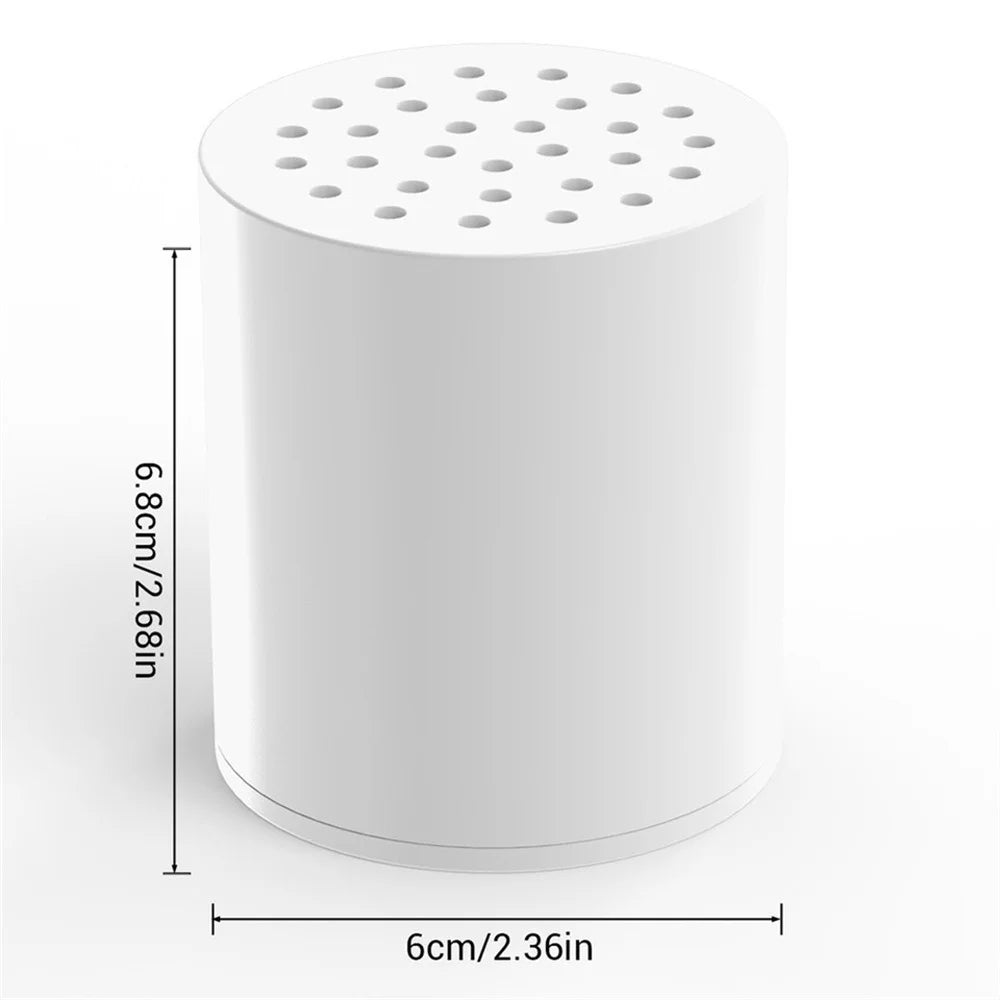Shower Filter Replacement Cartridge for Hard Water, Universally Compatible with Any Similar Design, Shower Water Softener with High Output