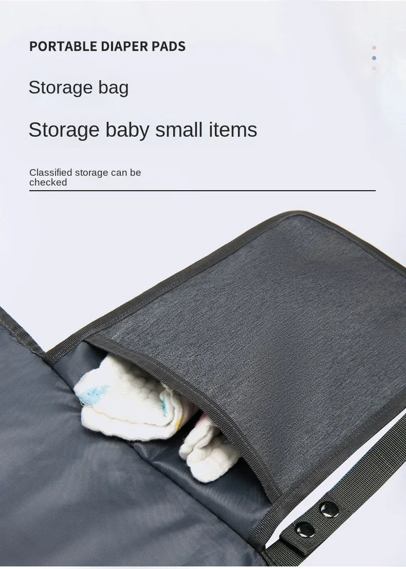 Portable Diaper Changing Pad Portable Baby Changing Pad with Pockets Waterproof Travel Diaper Changing Station Kit Baby Gift Hot