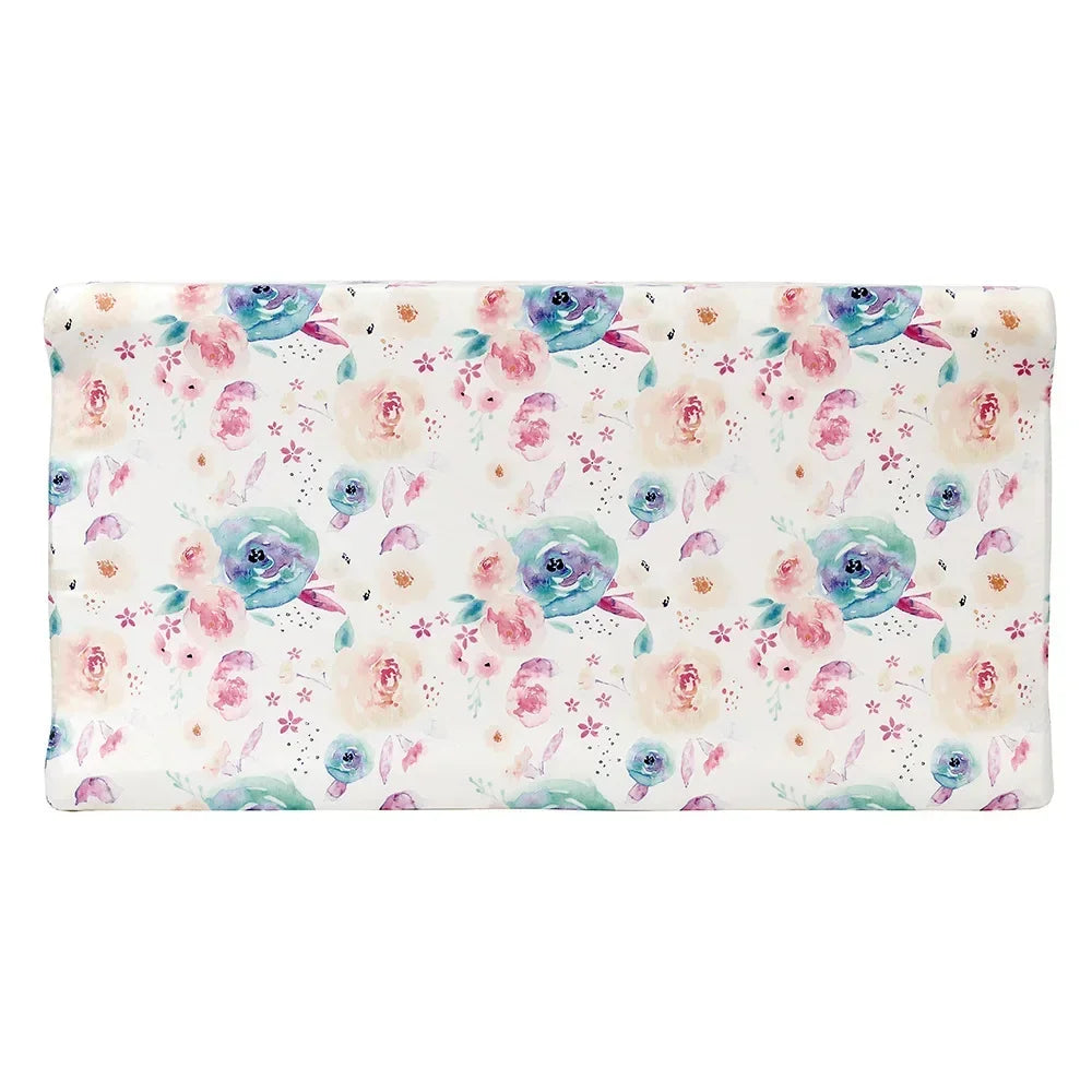 Newborn Change Table Covers Baby Diaper Changing Pad Cover Printing Design Breathable Soft Reusable Diaper Changing Mat Cover