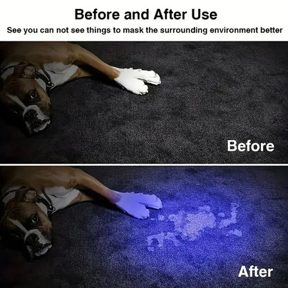 Blacklight Flashlight ,  365nm Purple Light Lamp BlackLight Banknote Detection USB Charging Flashlight Curing Colloidal Pet Moss Cat Stains Detector