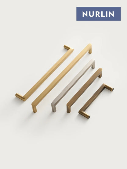 Brushed Brass Cabinet pulls Kitchen Cabinet Handles, Cabinet Pulls Kitchen Cabinet Hardware for Cupboard Nickel Brushed Antique Brass Matte Gold CH111