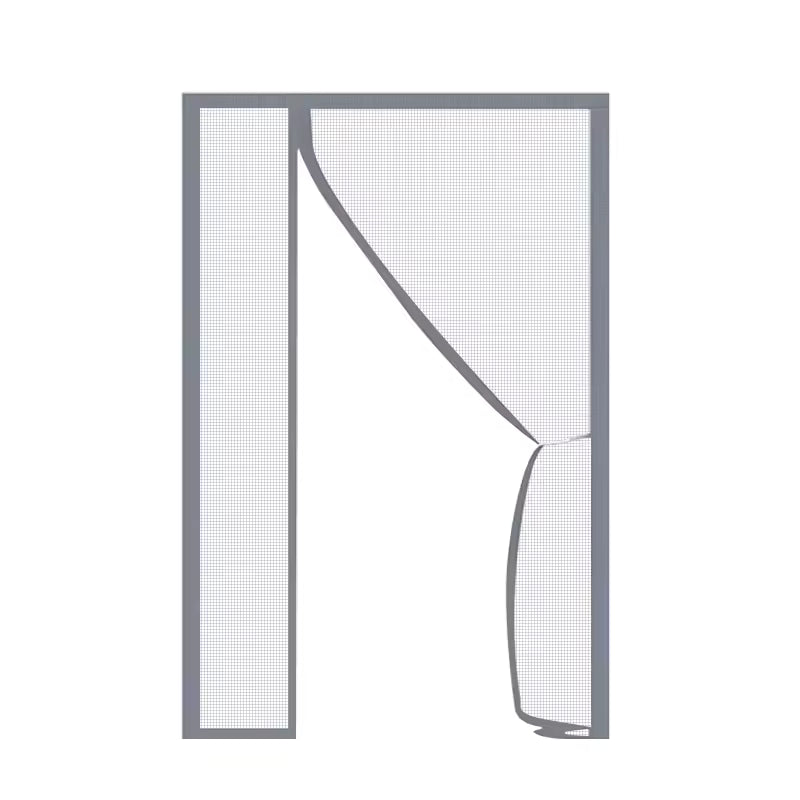 Left Right Side Universal Opening Magnetic Screen Door Fits Door, Reinforced Sewing Net Curtain for Balcony, French, Sliding Glass Door