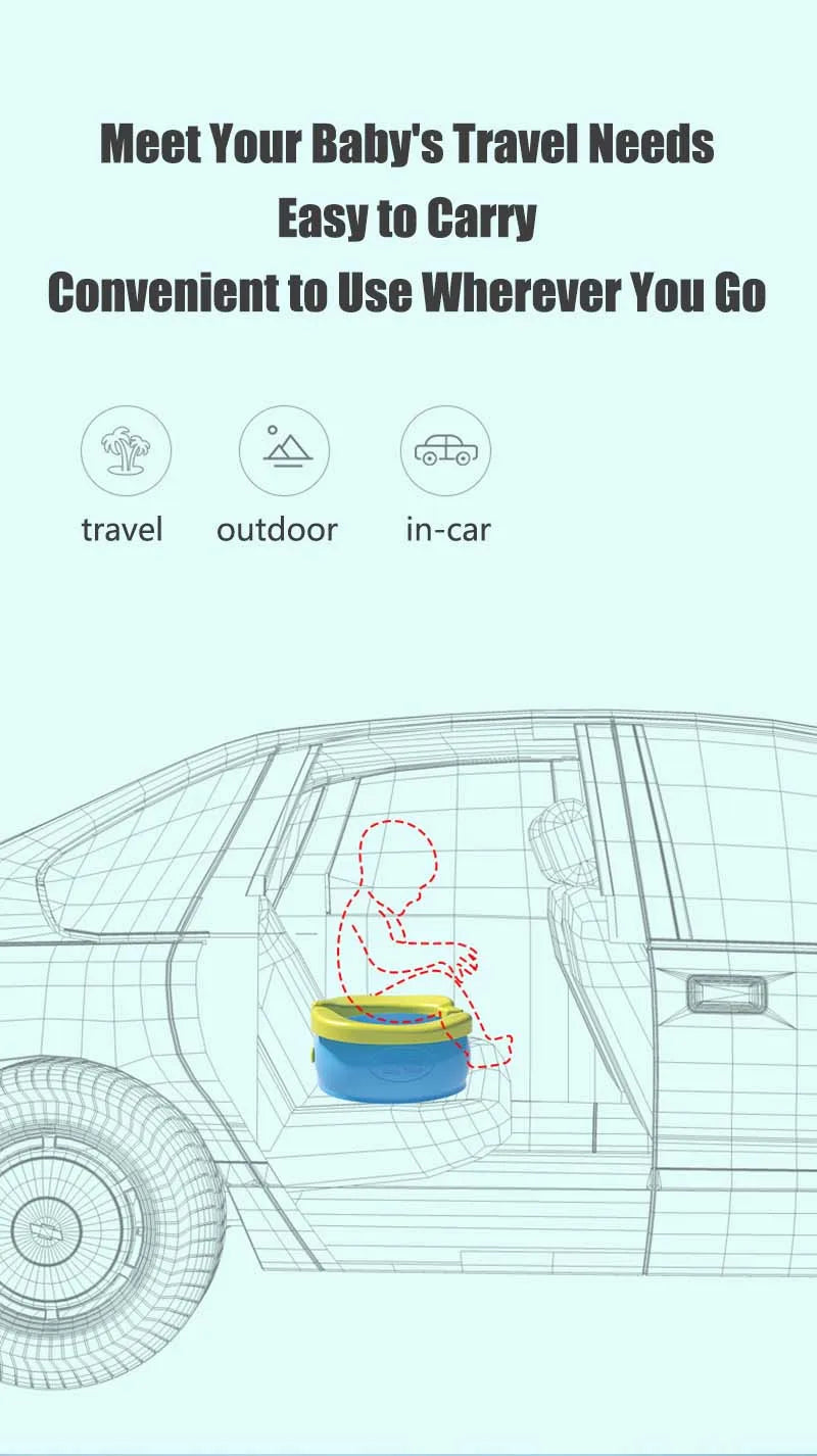 Folding Travel Baby Toilet Pot Squatty Potty Urinal for Children Baby Pot Child Toilet Portable Potty Child Potty Training Seat