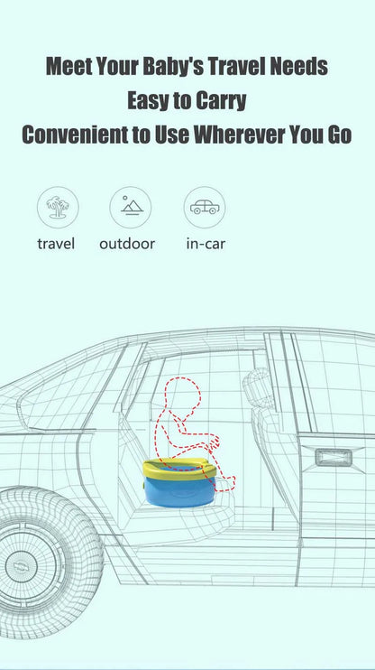 Folding Travel Baby Toilet Pot Squatty Potty Urinal for Children Baby Pot Child Toilet Portable Potty Child Potty Training Seat