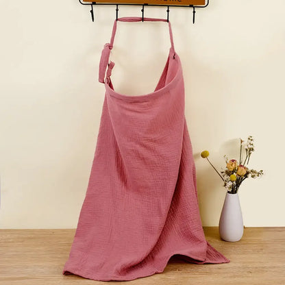 Baby Breastfeeding Cover Cotton Baby Feeding Nursing Cover Adjustable Privacy Breastfeeding Apron Soft Gauze Stroller Blankets
