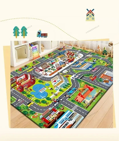 Baby Play Mat Baby Floor Play Mat Large Soft Foam Playmat for Babies Reversible Waterproof Padded Playmats Portable Thick Crawling Mat for Indoor Outdoor