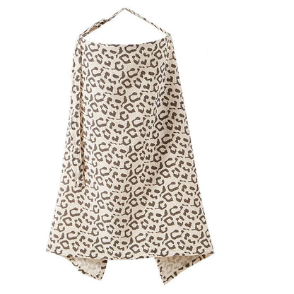 2025 Muslin Nursing Covers for Breastfeeding, Privacy Breast Feeding Cover with Arch Neckline for Mom and Baby Nursing Apron