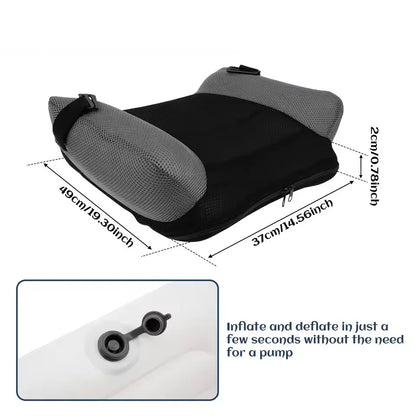 Inflatable Car Booster Seat Cushion Portable PVC Travel Mat for Kids Safety Seat Comfort Lightweight Travel Accessories