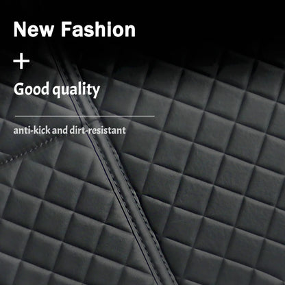 Universal Car Anti Kicks Pad With Organizer Pocket Leather Seat Back PU Leather Protector Cover Waterproof Child Kick Mats