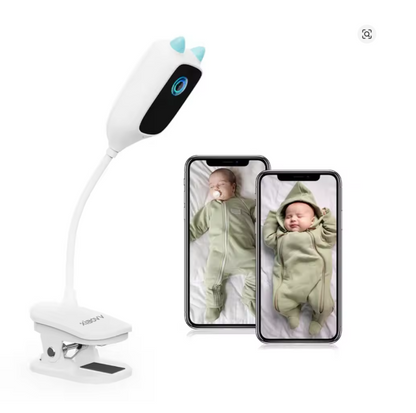 Baby Monitor with Camera and Audio Cry Detection Full Color Night Vision 360 Degree Rotating WiFi Indoor CameraXIAOVV 3MP Baby Monitor Cry