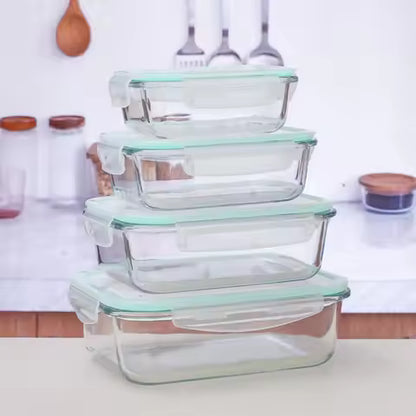 The Glass Lunch Box Can Be Heated in The Microwave. It Is A Special Student Lunch Box for Bringing Meals To Work