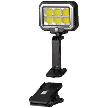 Clip On Solar Lights Outdoor COB LED Security Light Solar Charging 360° Rotatable Rainproof Motion Sensor Auto On/Off For Outdoor