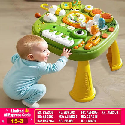 Infant Learning Table Table Montessory Toys Early Education Sound/Light Games Motor Training Sensory Educational Toys Portable