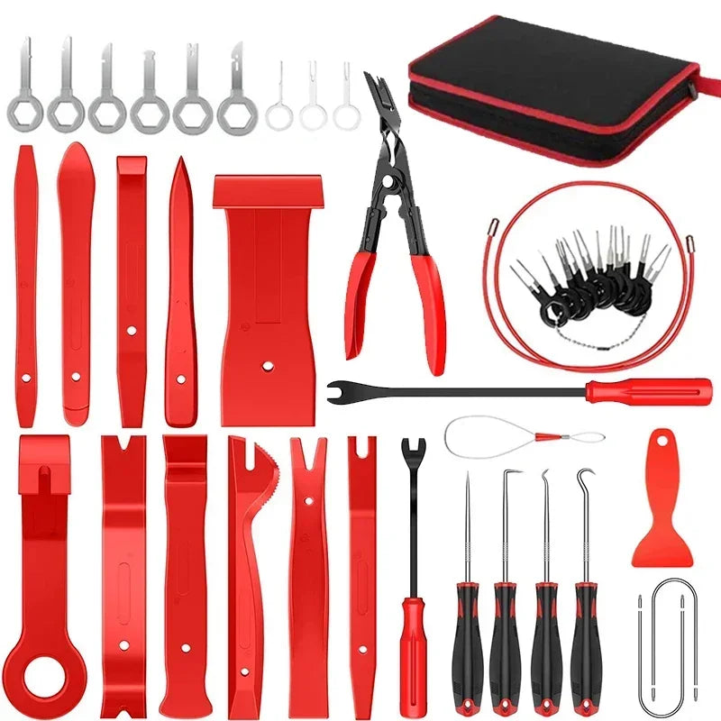 Car Interior Trim Removal Tool Kit, Auto Plastic Clips Puller Set for DIY Panel Disassembly