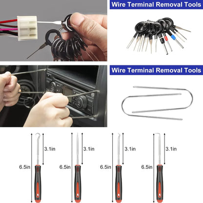 Car Trim Removal Set, Plastic Panel Fastener Removal Tool, Car/Trim/Panel/Door/Audio/Auto Clip Pliers/Terminal Removal Tool Kit