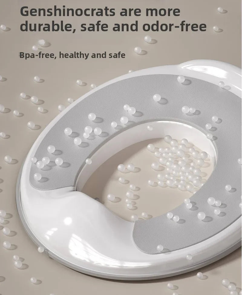 Potty Training Seat Built-in Toilet Seat, Elongated Toilet Seat Children's Toilet Seat Toilet Seat Children's Toilet Seat Universal Splash Proof Toilet for Male and Female Babies