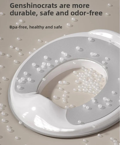 Potty Training Seat Built-in Toilet Seat, Elongated Toilet Seat Children's Toilet Seat Toilet Seat Children's Toilet Seat Universal Splash Proof Toilet for Male and Female Babies