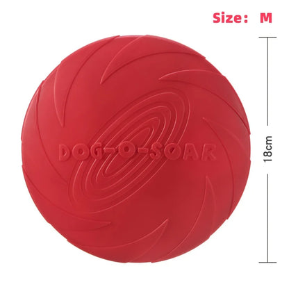 Interactive Silicone Flying Saucer Toy for Dogs And Cats Chew Resistant Flying Disc Pet Game Perfect for Puppy Training Fun