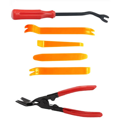 4pcs/Set Portable Car Panel Removal Tool Kit Nail Puller Radio Audio Door Pry Repair Clip Trim Dash Removal Installer Hand Tool